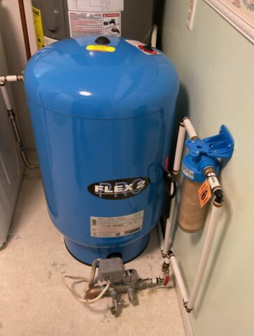 Pressure tank installation done by our expert plumbers